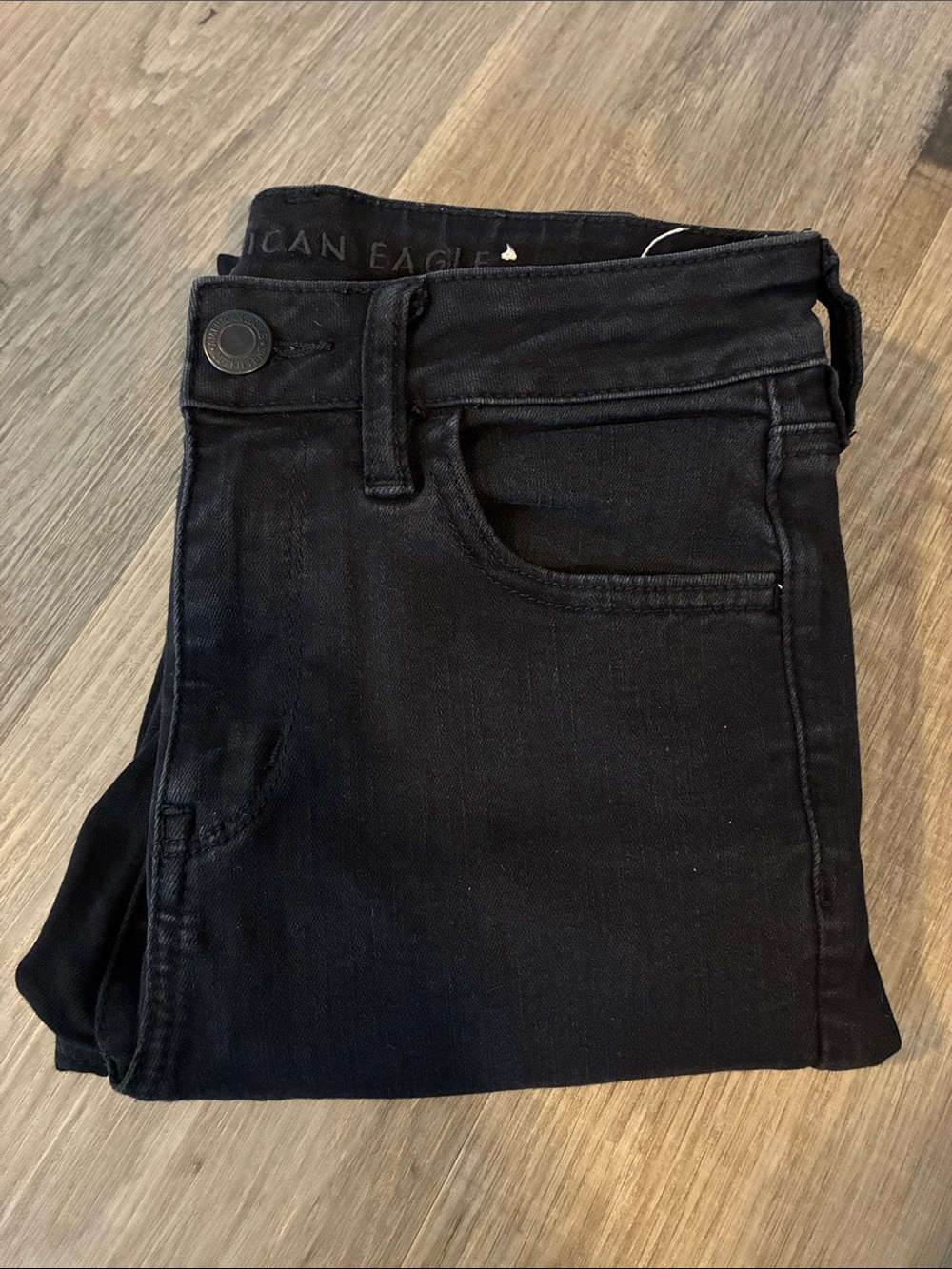 American Eagle Black Next Level Stretch Skinny Jeans